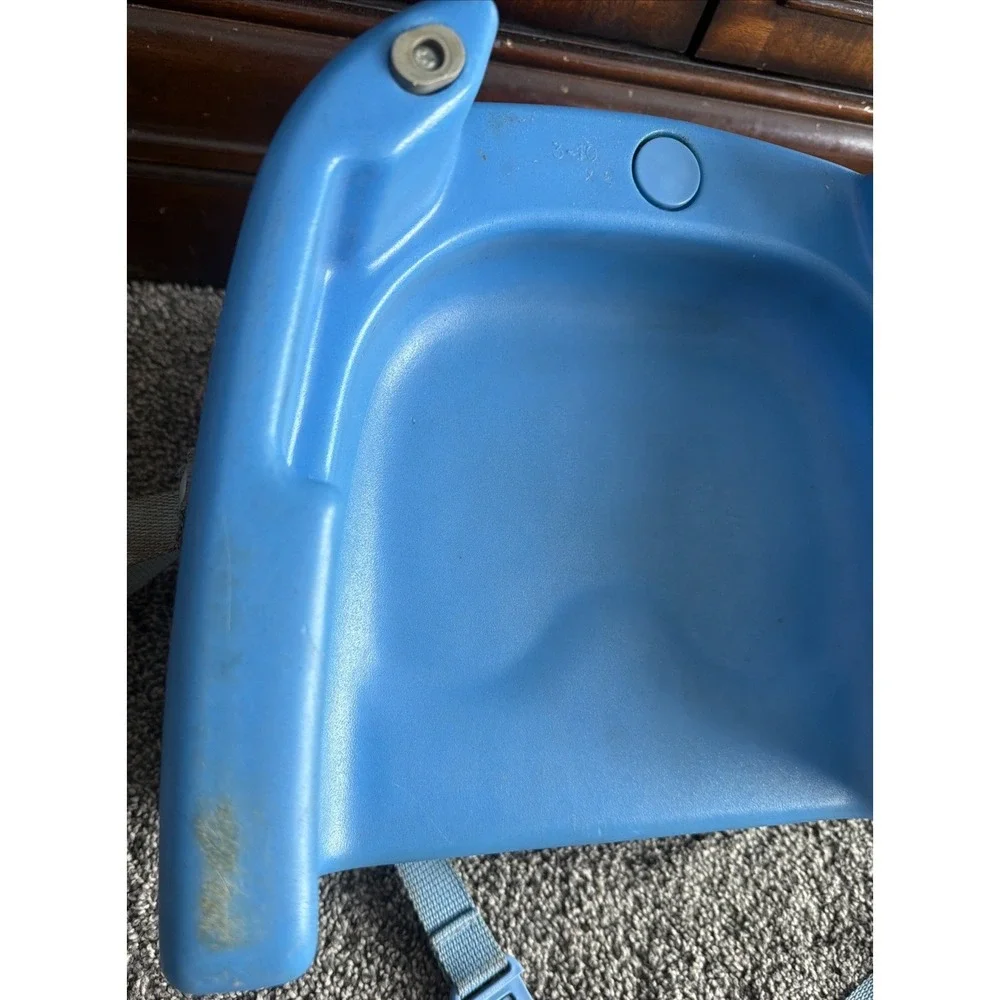 Vtg 1990's Fisher Price Grow With Me Booster Chair Seat Strap Toddler Red Blue